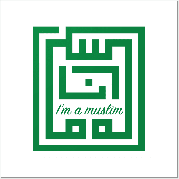 Ana Muslim - Im a Muslim Wall Art by mf4d